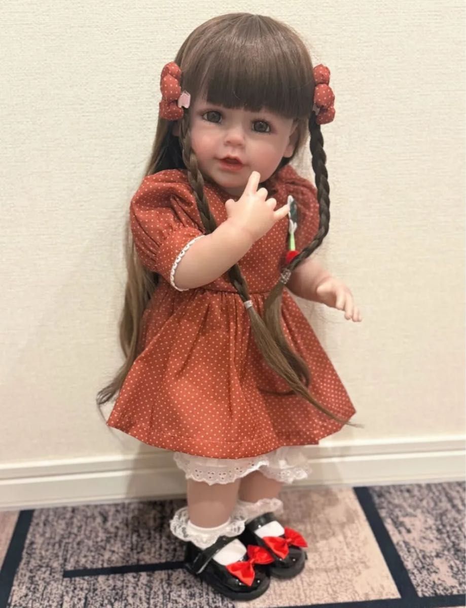 ❀専用です★新品★リボーンドール フルボディー綺麗なお顔の女の子55cm 新品 リボーンドール フルボディー綺麗なお顔の女の子55cm