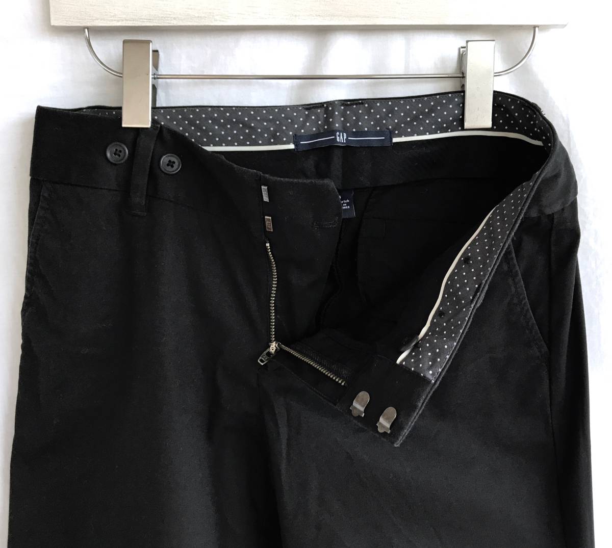  прекрасный товар Gap Gap укороченные брюки низ размер 6 чёрный стрейч двойной женский шорты шорты D304
