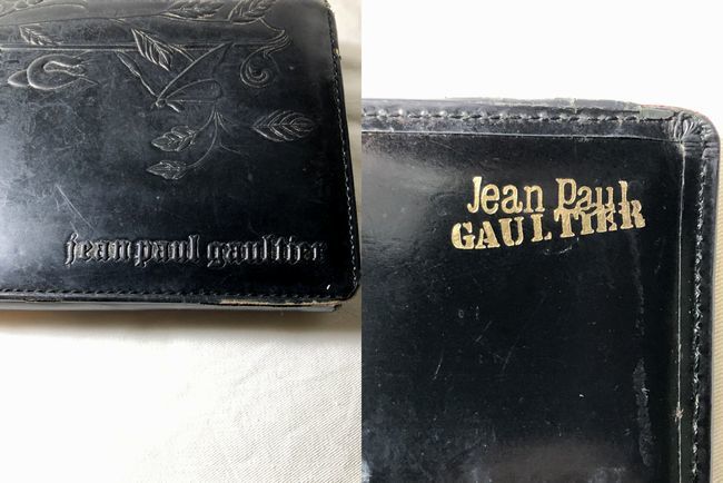 4◆◆廃盤★ジャンポール ゴルチェ ★薔薇★ Jean Paul Gaultier ★ ニューローズ 長財布 ☆黒★稀少レア品◆38_画像9