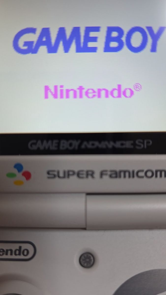 ゲームボーイアドバンスSP スーファミバージョン IPS液晶交換済み 新品バッテリー 本体のみ
