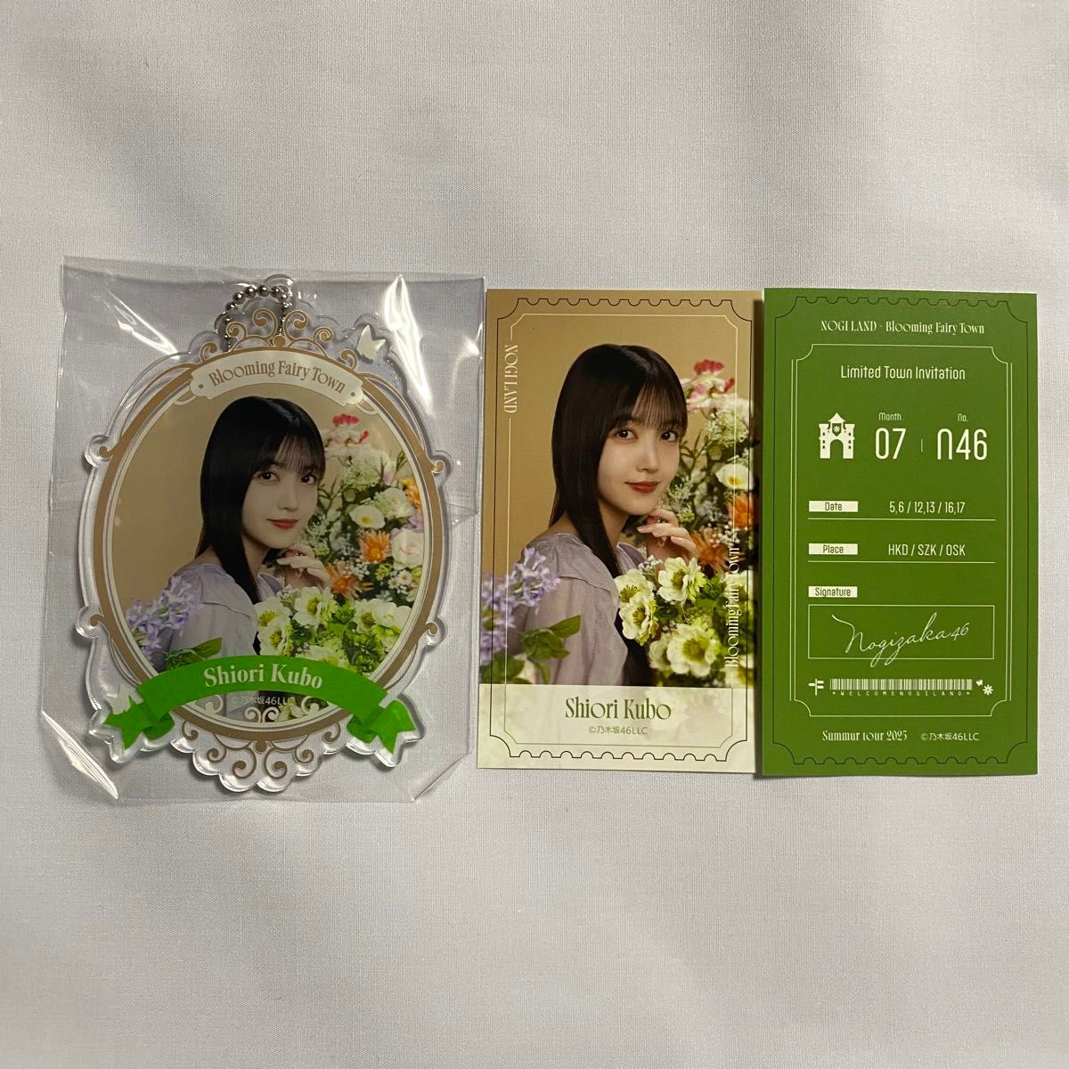 久保史緒里 乃木めくり NOGIめくり A賞アクリルキーホルダー B賞ステッカー 久保史緒里 乃木坂46 モバイル アクリルキーホルダー A賞