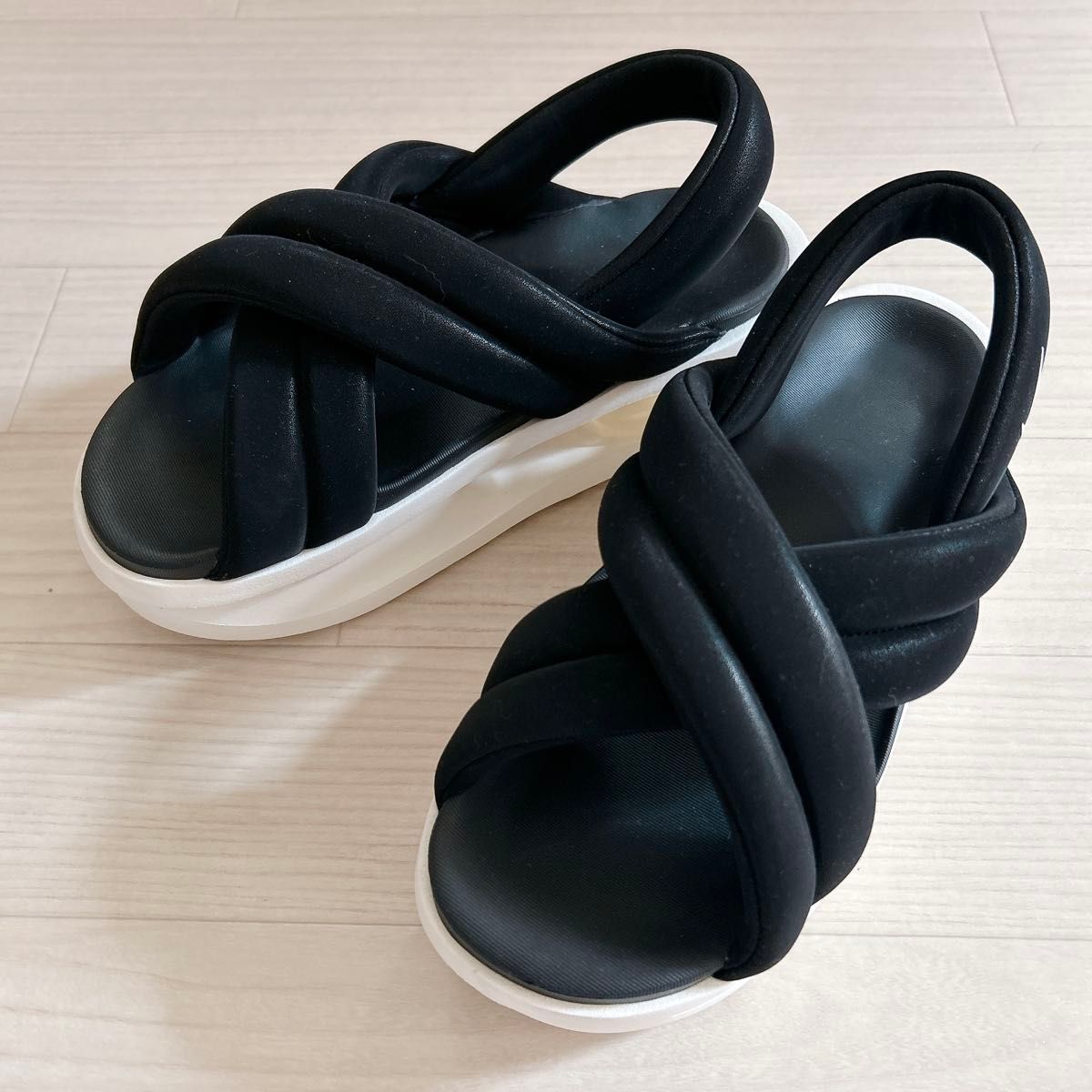 土日限定お値下げ中‼️【新品未使用】NIKEエアマックスアイラ/ブラック25cm 25cm ナイキNIKE サンダルエアマックス アイラ ブラック黒 厚底