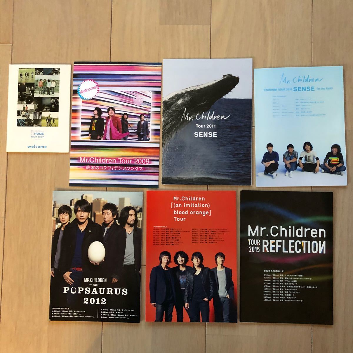 Mr Children ミスチル ライブ ウェルカムカード 7部+1冊セット Mr Children ミスチル ライブ ウェルカムカード 7部+1冊セット
