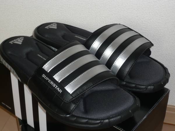 7★★★★即決！新品 adidas/アディダス スーパースター3Ｇスライド 黒 低反発 黒 US11.0/29.5cm_画像2