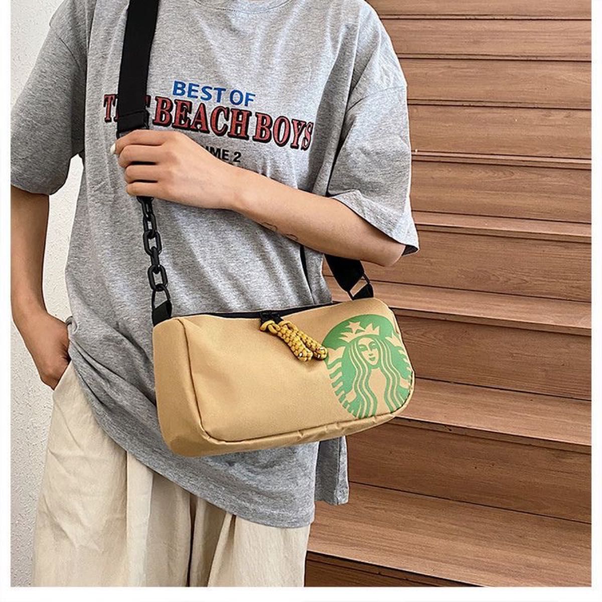 Starbucks キュート 可愛い キャンバス ショルダー バッグ 新品 海外限定スターバックス ショルダーバッグ Starbucks