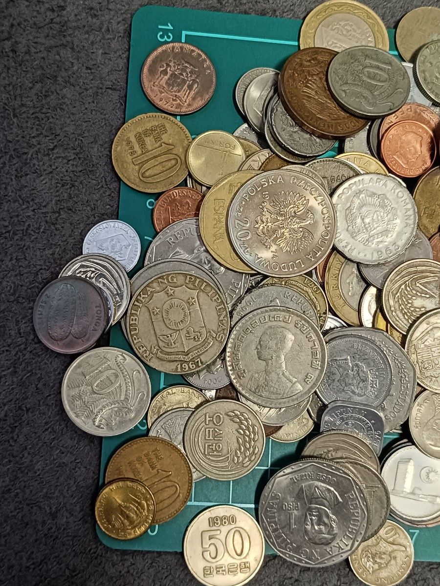 外国コインなどのコインまとめ 13850g 13,85kg 硬貨 古銭 コイン 外国 コイン まとめ ② 約1Kg 雑銭 世界 硬貨 古銭|Yahoo