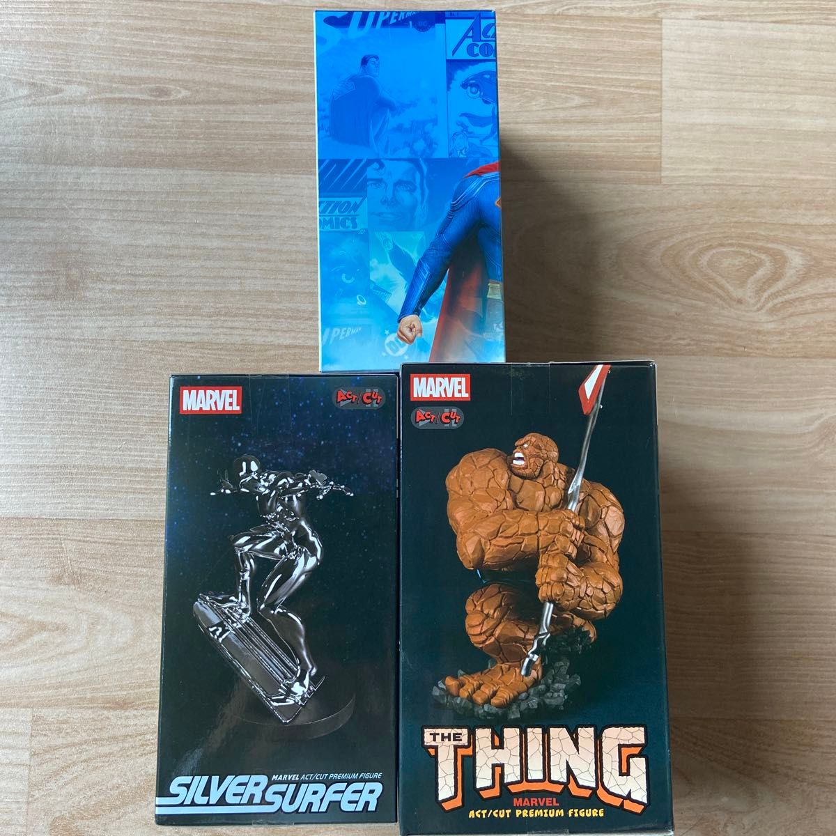 【値下げ可】 DC MARVEL COMICS ACT/CUT フィギュア5点 未開封 DC MARVEL ACT/CUT プレミアムフィギュア スーパーマン