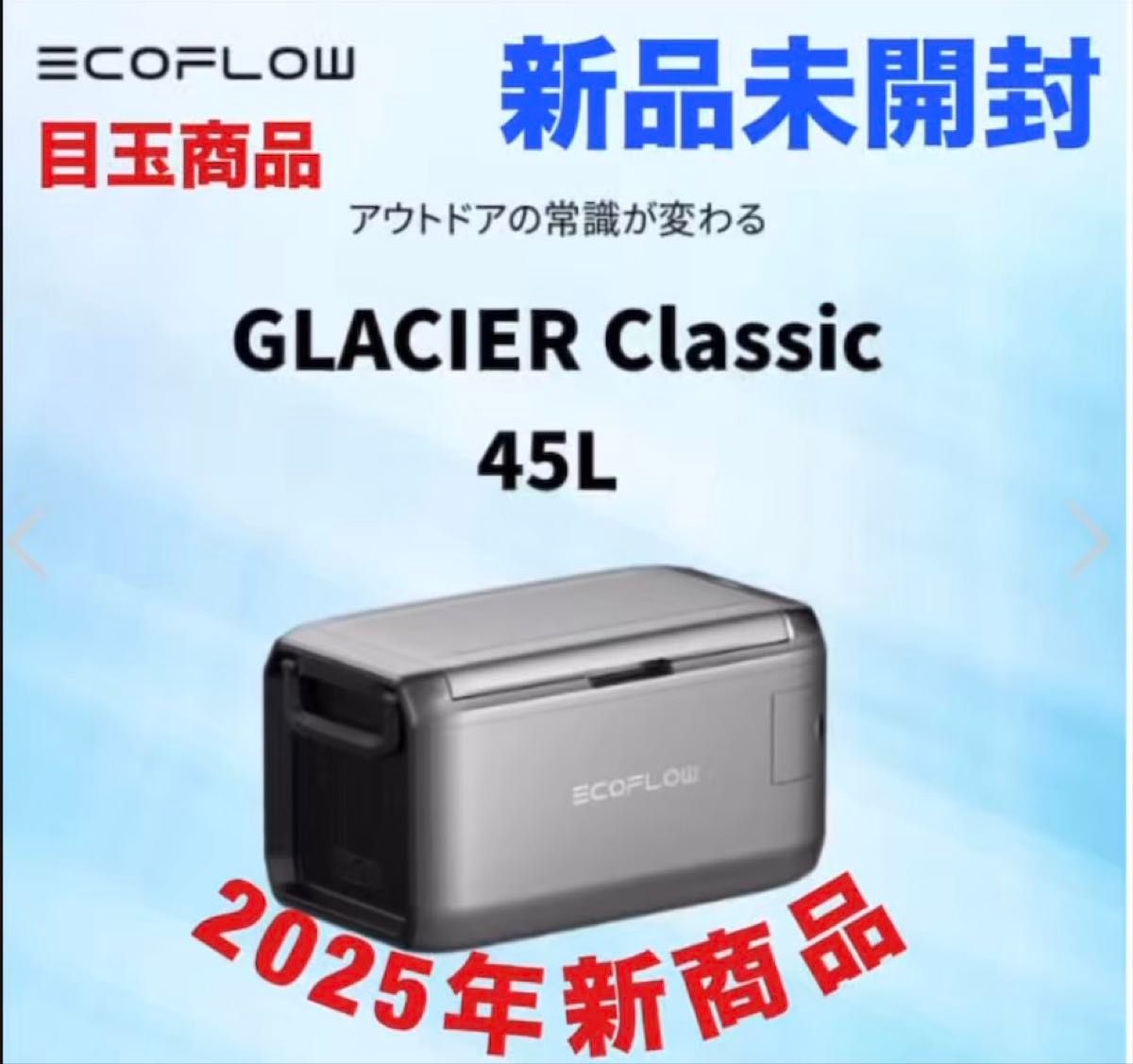 【価格相談歓迎】ハイスペック冷蔵庫 EcoFlow (エコフロー) GLACIER Classic 45L ポータブル冷蔵庫