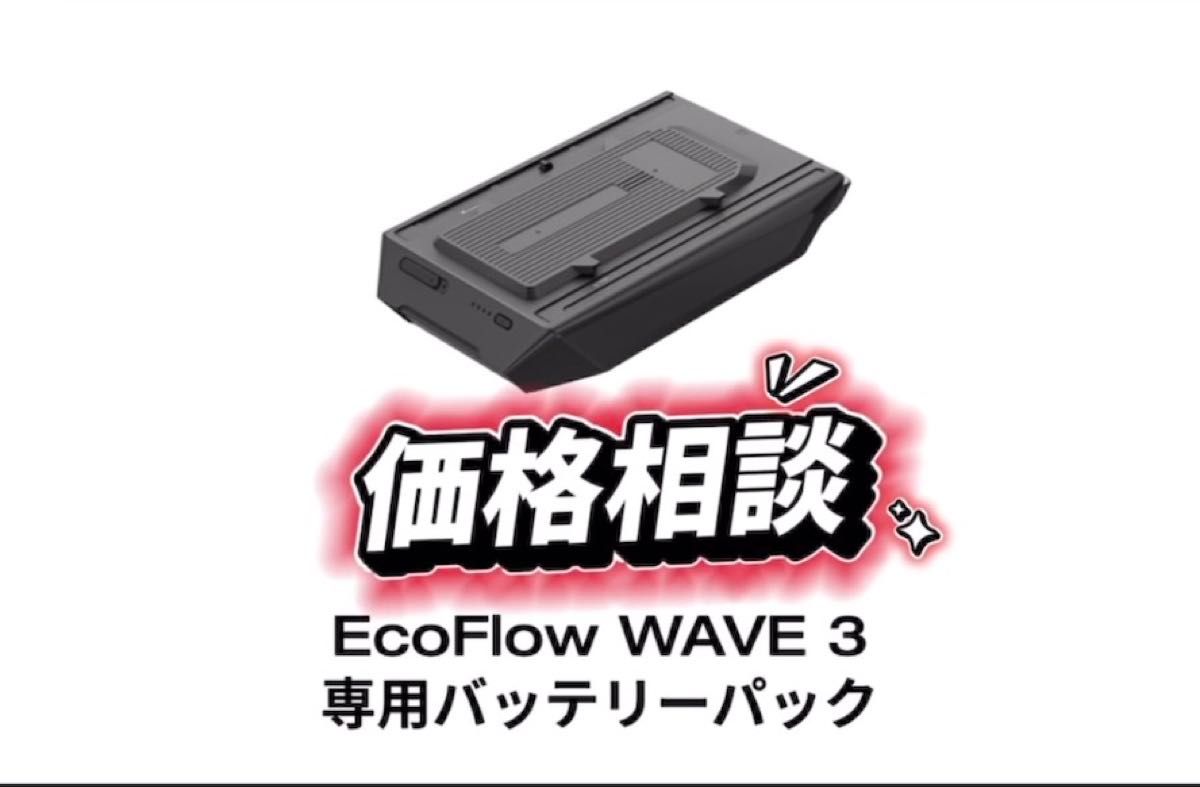 【価格相談大歓迎】エコフロー EcoFlow WAVE 3専用バッテリー WAVE2にも使用可能 ポータブル電源としても使える
