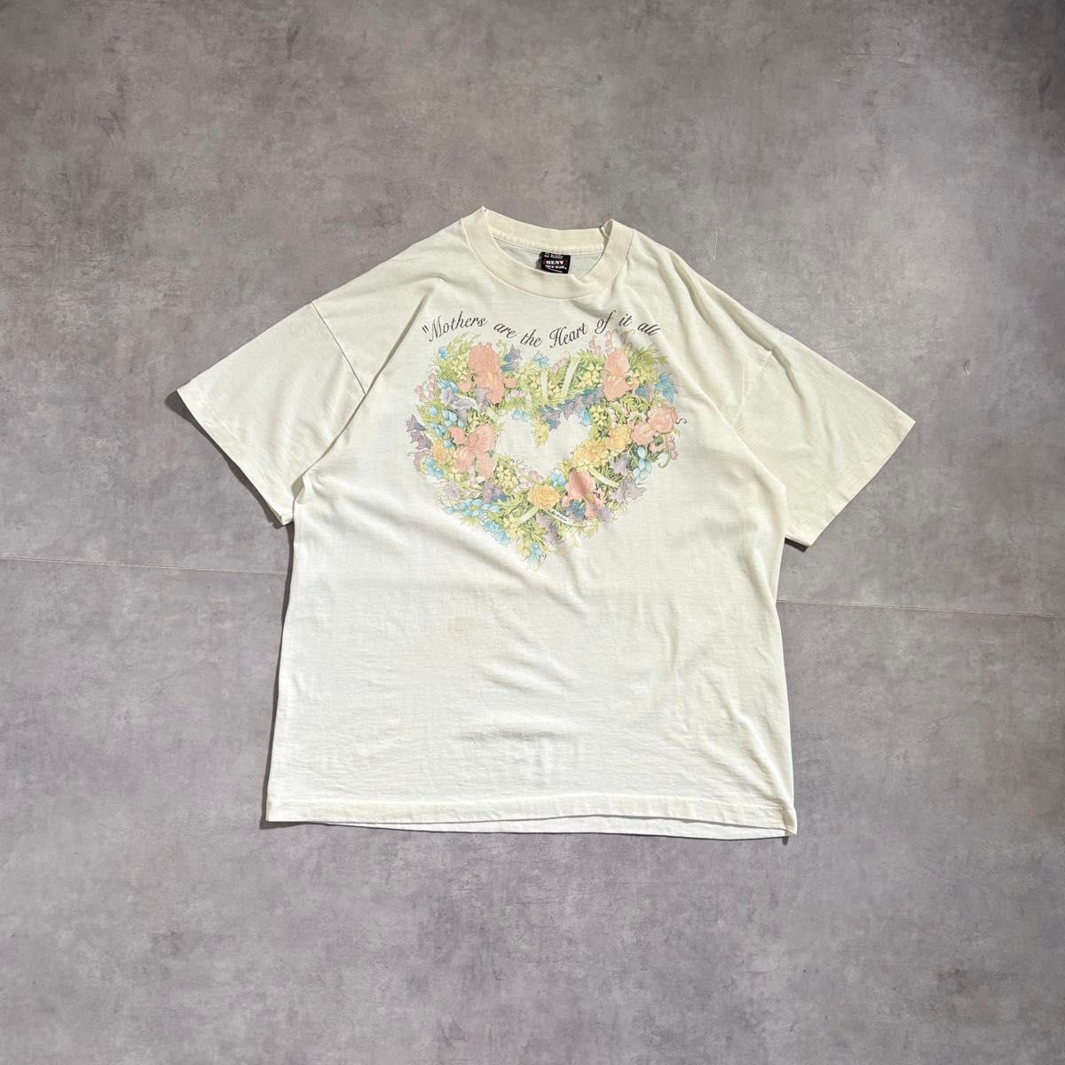 (古着)90s USA製 アートTシャツ フラワープリント cityboy 古着 90s フラワー プリント Tシャツ シングルステッチ USA製