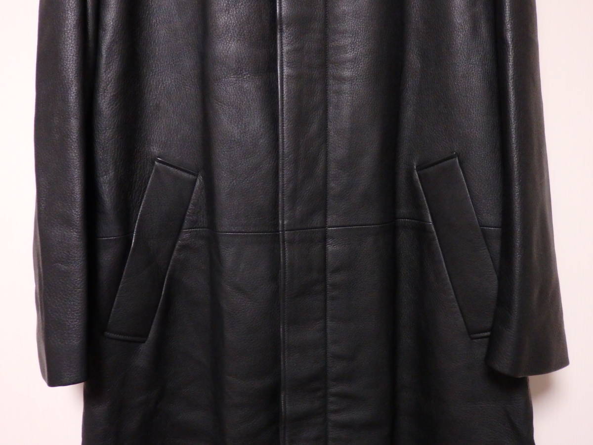 エルメス HERMES コート ロングコート ジャケット 鹿革 ディアスキン 最高級 レア メンズ 美品 50 Pa849 ZOOGOEKK_画像3