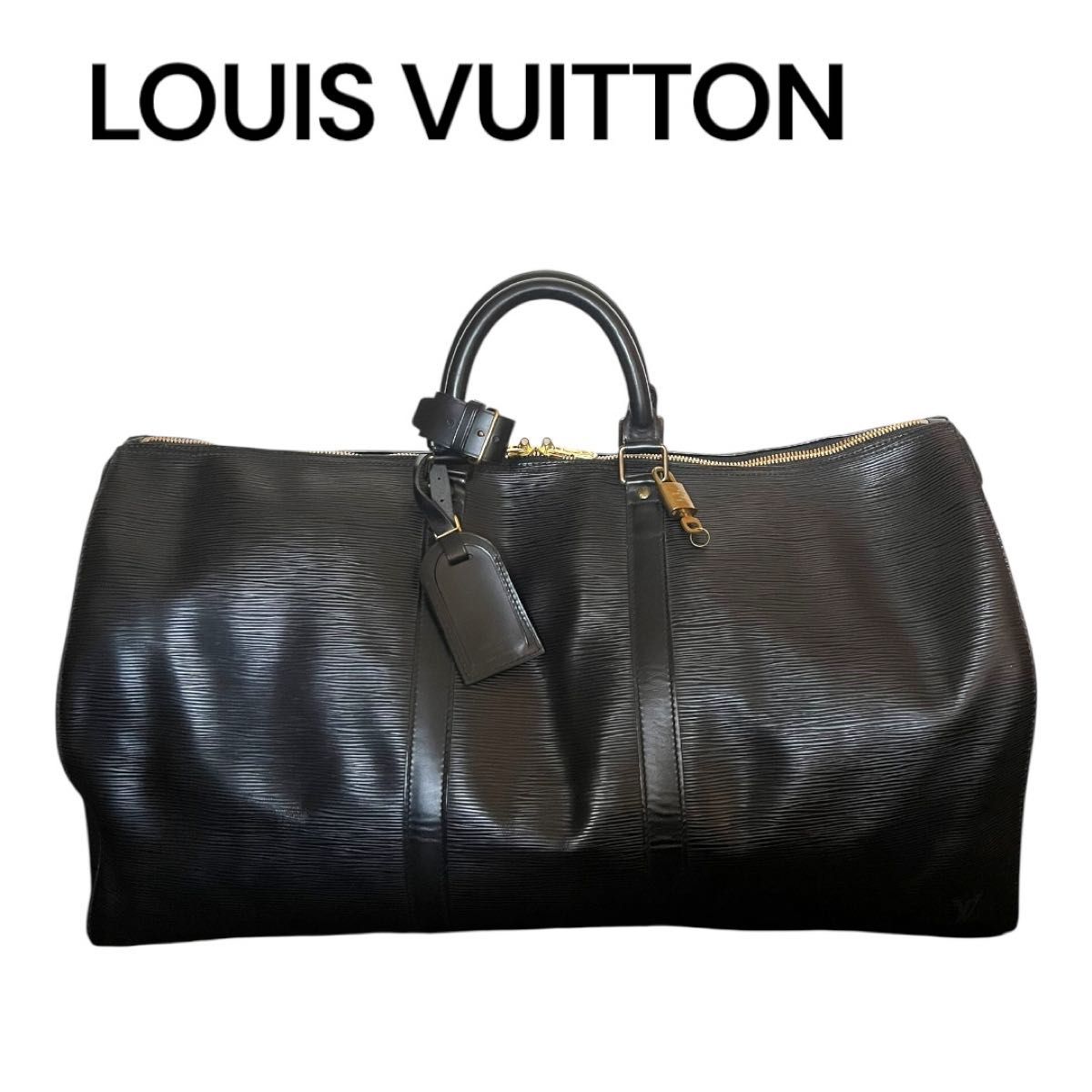 美品✨ ルイヴィトン エピ キーポル55 ボストンバッグ 旅行かばん ブラック 美品】LOUIS VUITTON キーポル55 エピ ブラック ノアール|Yahoo