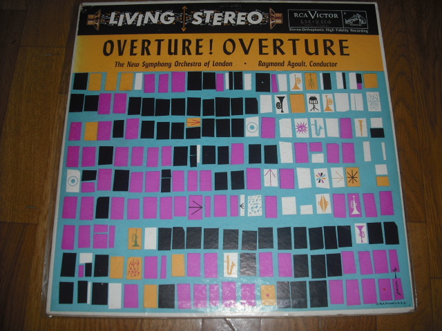 米RCA LSC2134 レイモンド・アグール指揮/OVERTURE!OVERTURE! LIVING STEREO 影犬盤　優秀録音盤 _画像1