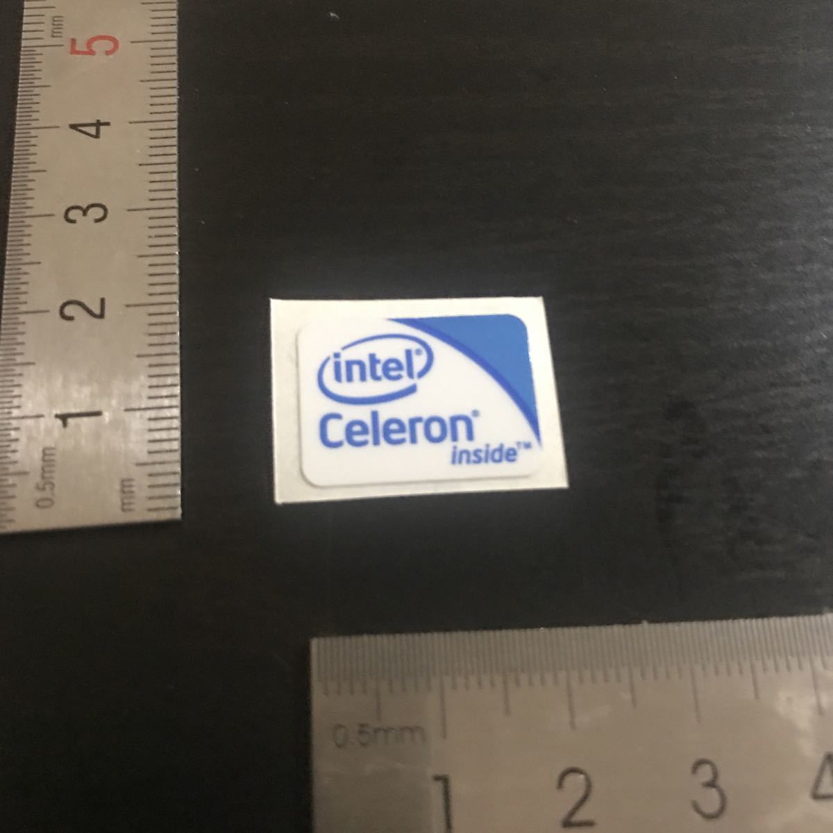 Intel Celeron inside emblem seal personal computer @1844