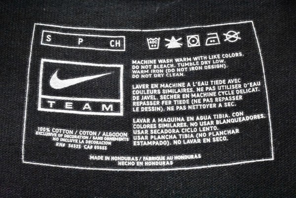 00'sUSA古着 NIKE ナイキ ピッツバーグマラソン Tシャツ sizeM相当 黒 TEAMタグ チームタグ スポーツ 大会 海外 アメリカ アメカジ_画像5