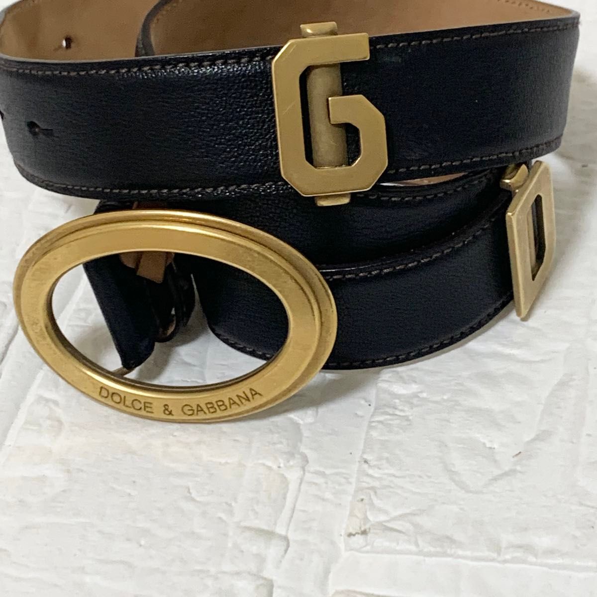【Dolce & Gabbana】バックル ベルト DOLCE&GABBANA ドルガバ ベルト ブラック ロゴ|Yahoo!フリマ
