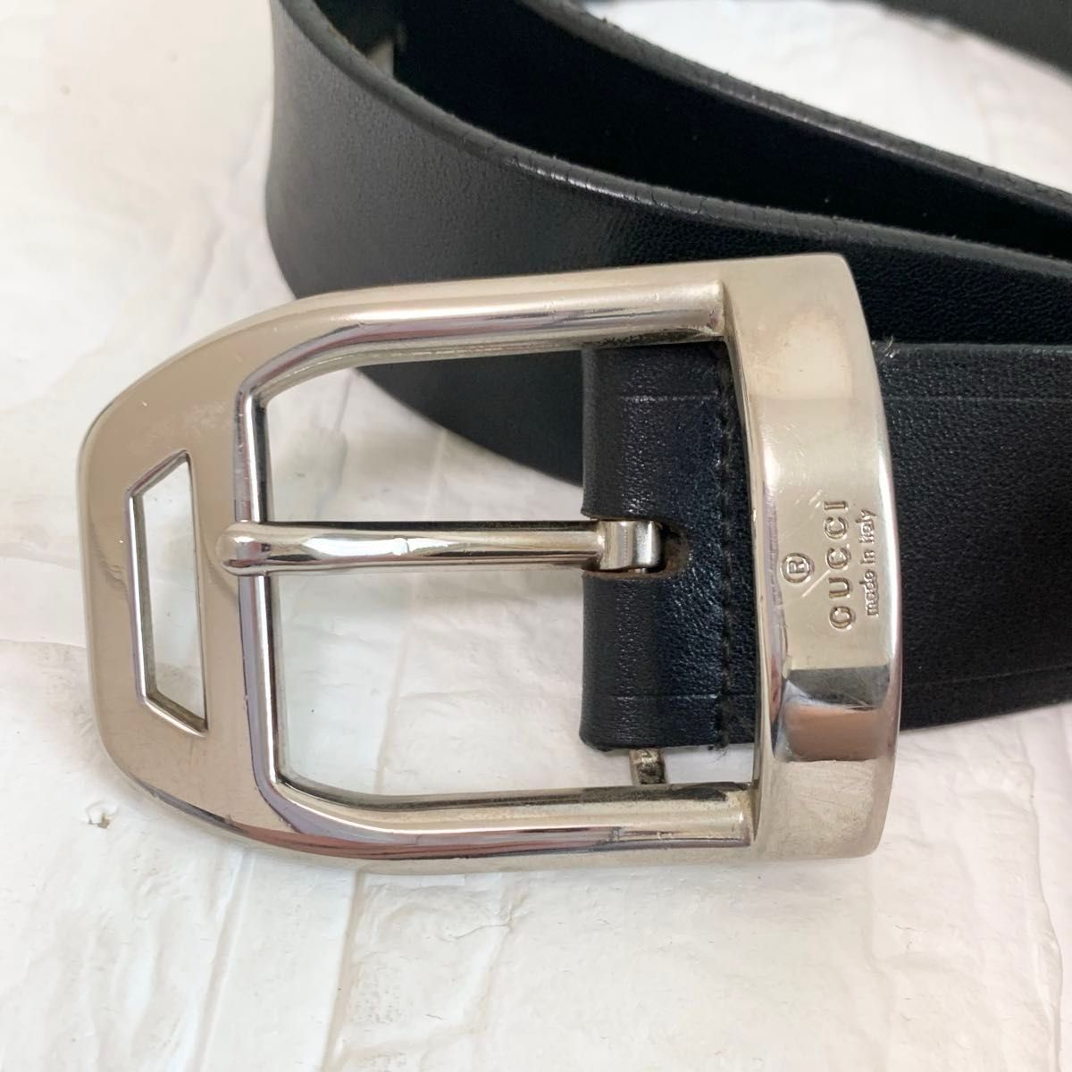 【美品】グッチ GUCCI バッグルのみ ベルト シルバー P55 GUCCI グッチ ベルト ブラック シルバー|Yahoo!フリマ(旧