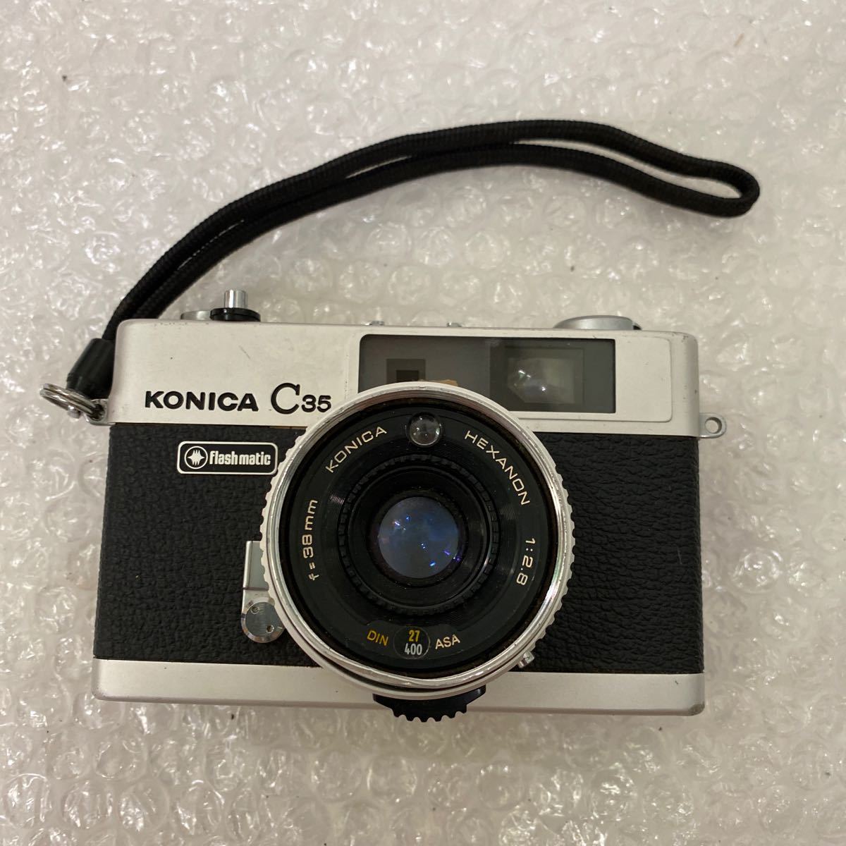 KONICA コニカ C35 flash matic ブラックボディ HEXANON 38mm f2.8 コンパクトカメラ フィルムカメラ_画像1