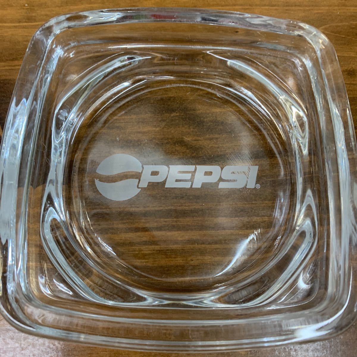 昭和レトロ　ペプシコーラ灰皿　ガラス製6個セット