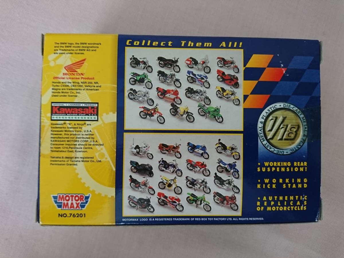 未開封 バイク Motor Max 1/18 Super Bikes Honda Magna Valkyrie Kawasaki Vulcan unopened boxes　NO.76201 ＫＸ ⑧_画像4