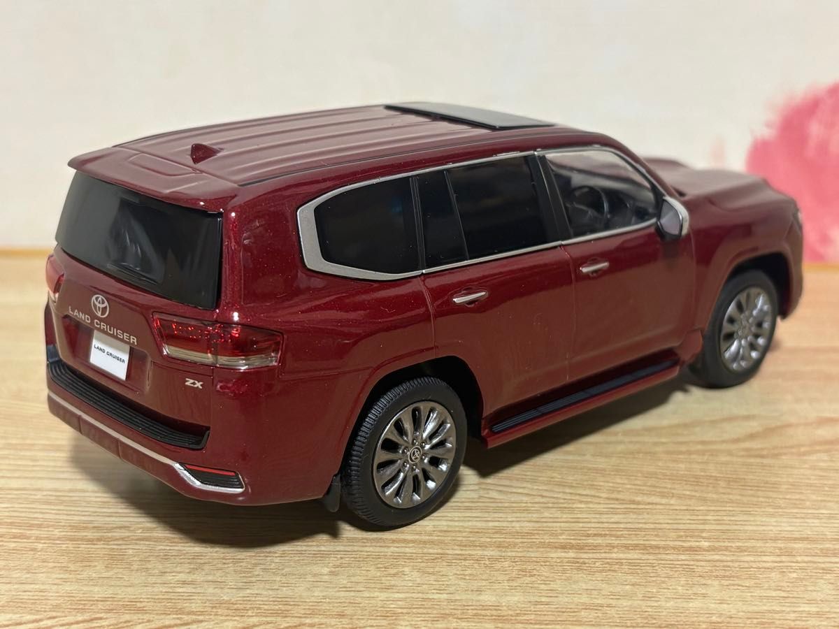 トヨタ ランドクルーザープラド レッドマイカ 色見本ミニカー カラーサンプル 1/30 トヨタ ランドクルーザー ダークレッドマイカメタリック