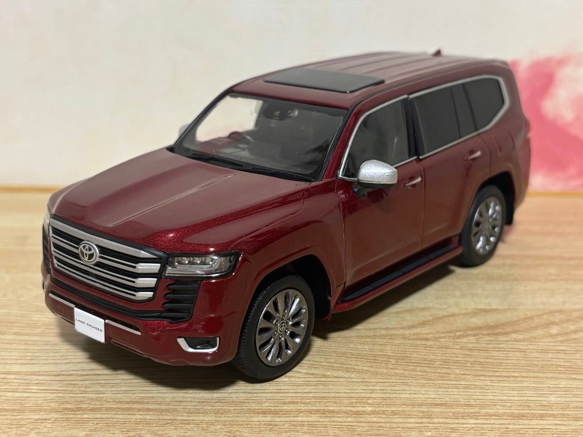 トヨタ ランドクルーザープラド レッドマイカ 色見本ミニカー カラーサンプル 1/30 トヨタ ランドクルーザー ダークレッドマイカメタリック