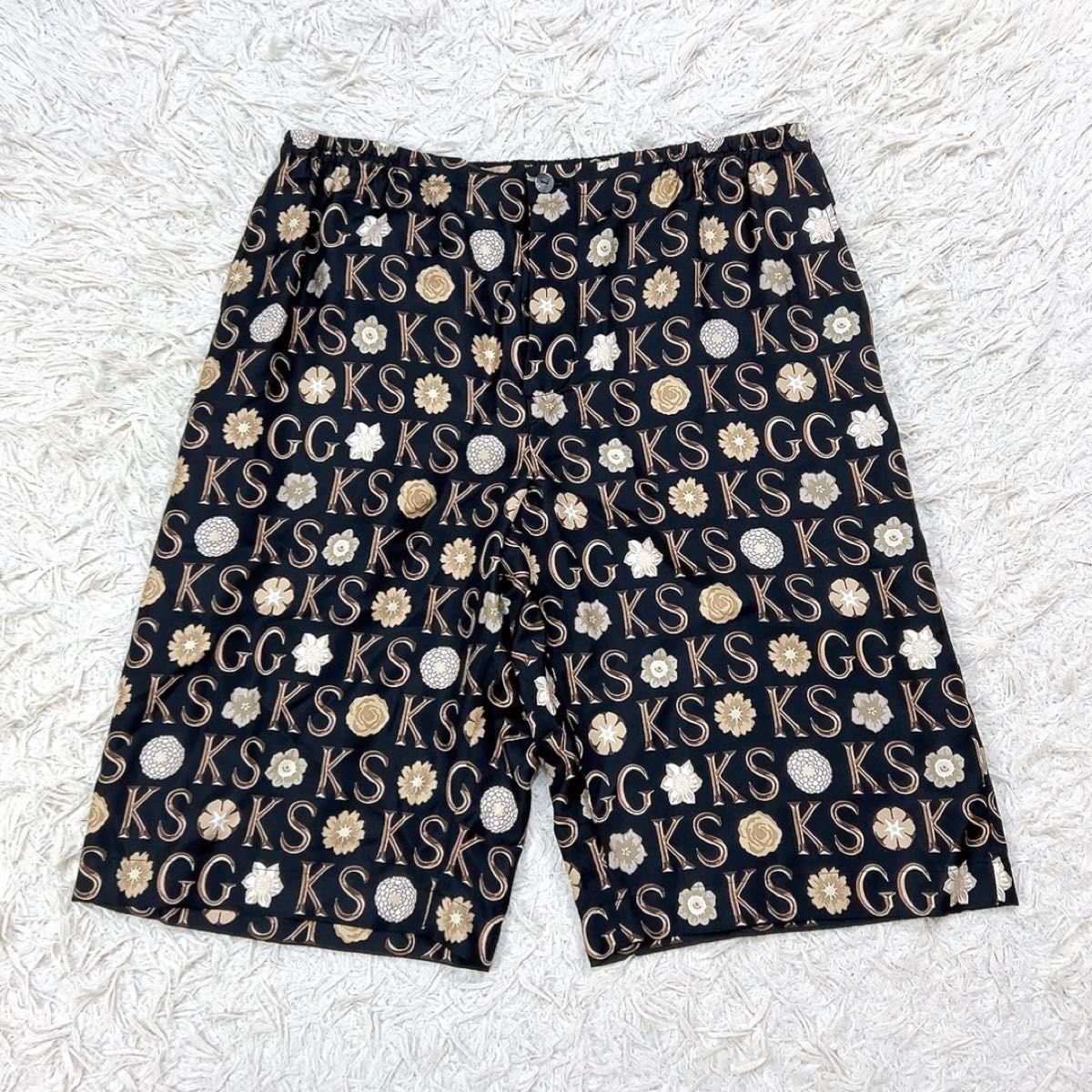 日本未入荷【GUCCI】 プリント シルク ショートパンツ 未使用 21SS GUCCI グッチ ケンスコット シルク ショートパンツ