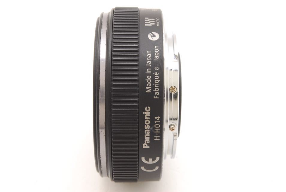 Panasonic LUMIX G 14mm F2.5 ASPH. H-H014 ブラック 動作も写りもOKです。概ねキレイです。前後キャップ付きです。_画像8