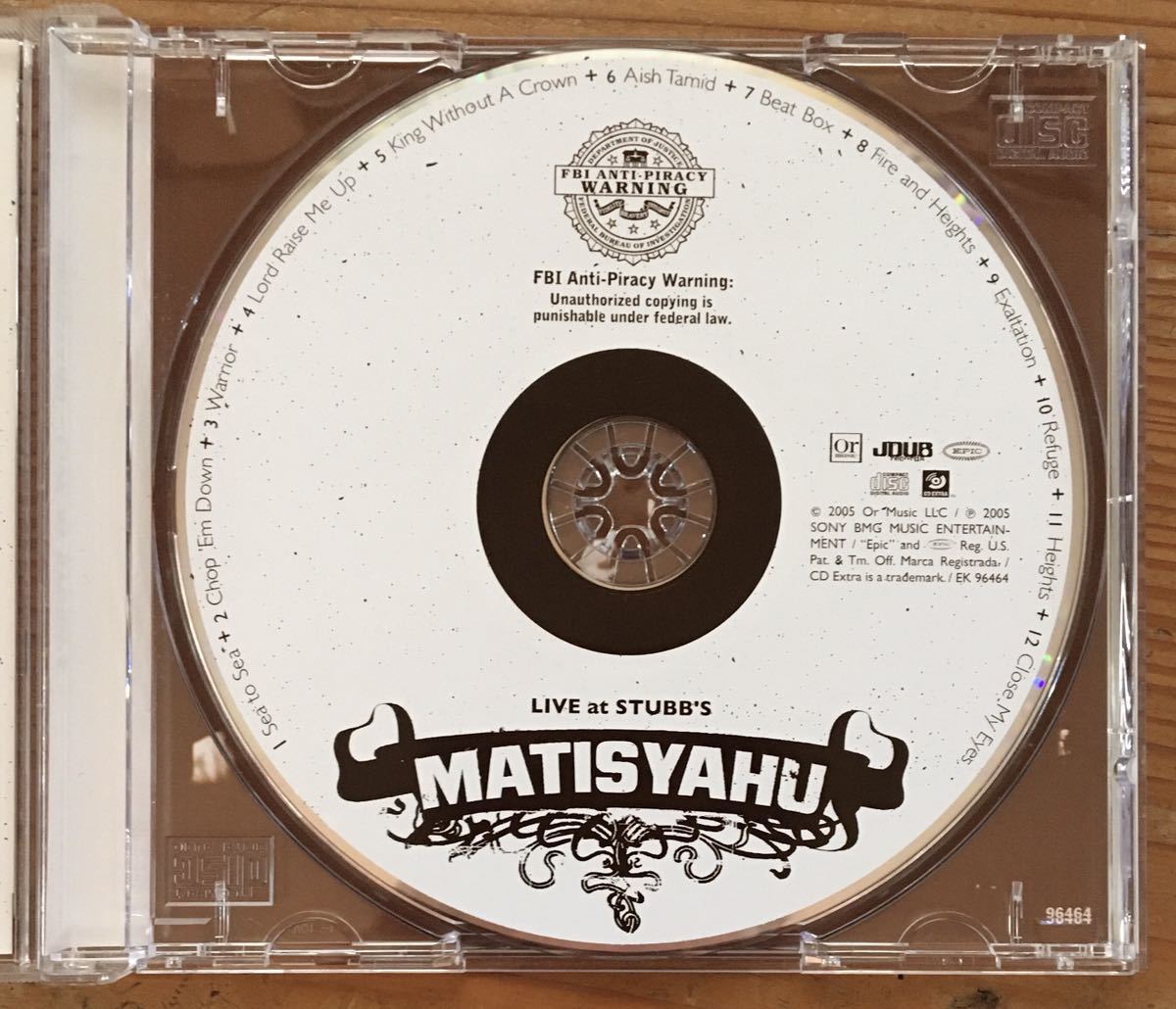 CD★ MATISYAHU★LIVE AT STUBB'S_画像3