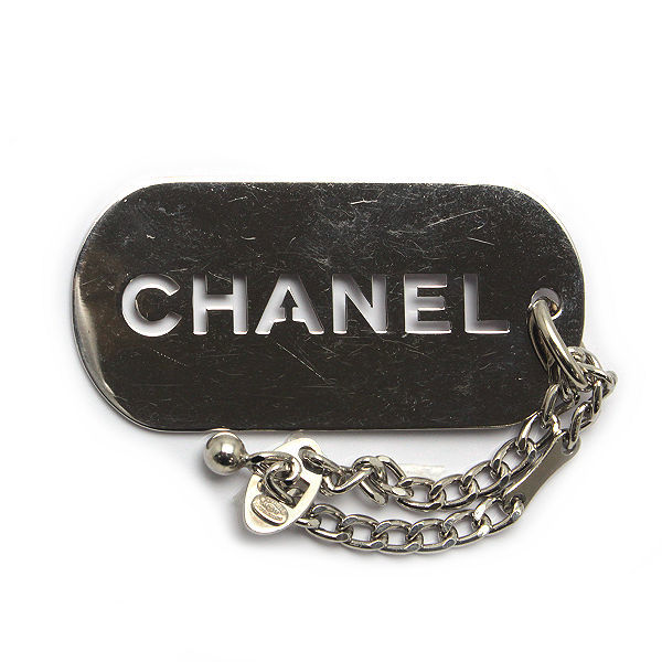 CHANEL シャネル ドッグタグ バッグチャーム 04V フランス製