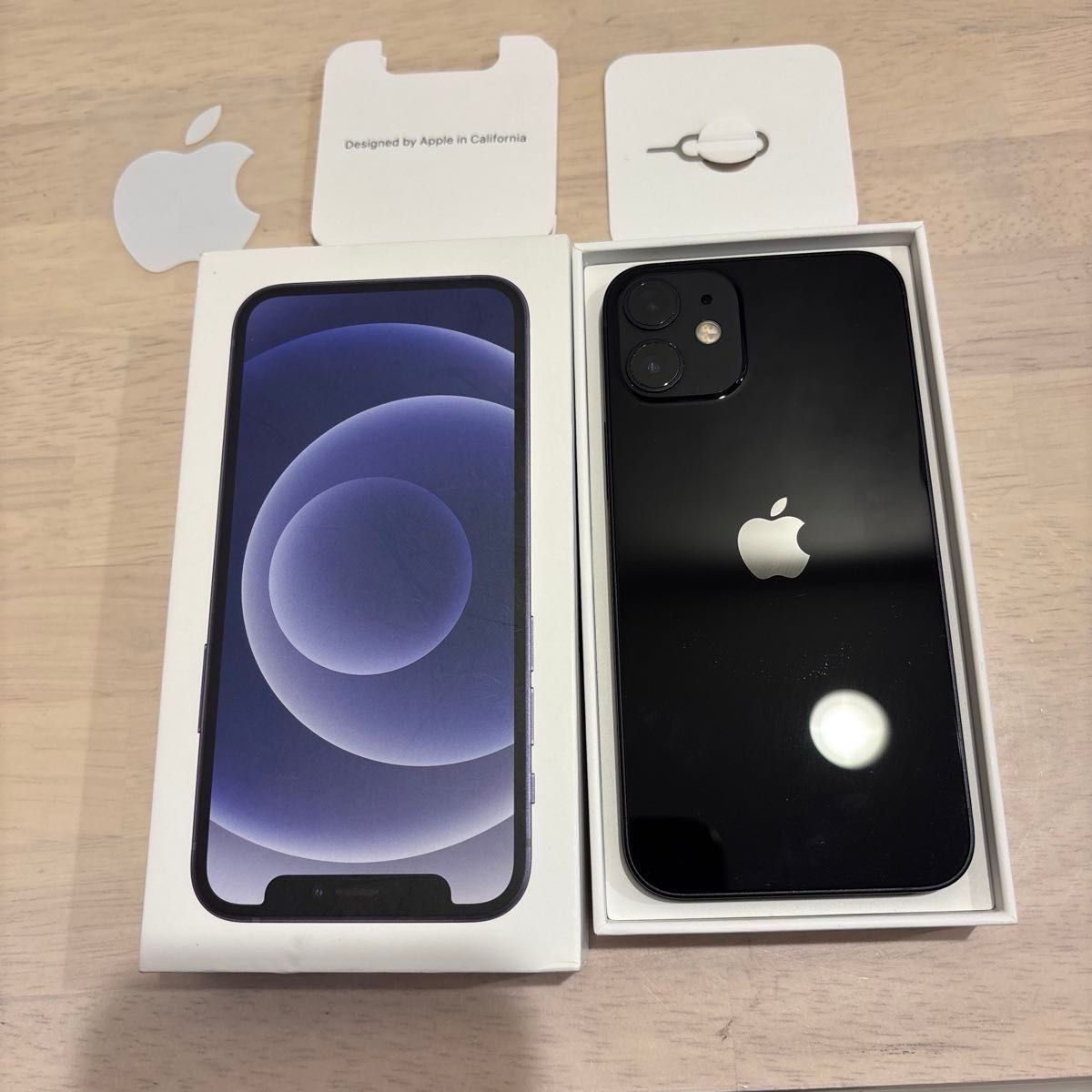 iPhone 12 mini 128gb ブラック ケース&フィルム付属 Apple iPhone 12 mini 128GB ブラック 新品保護フィルム 中古
