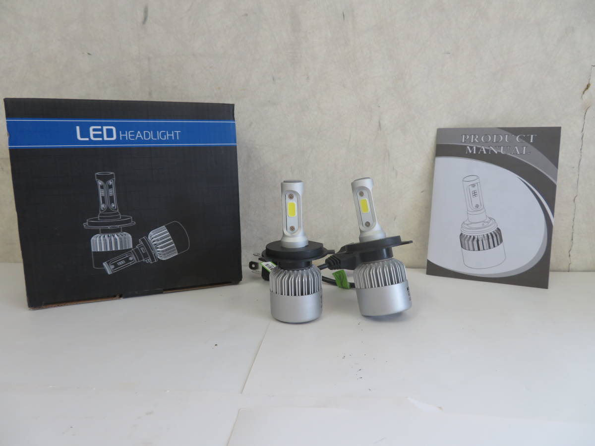 ★未使用品★ LED フォグランプ H4 8000LM 6500K 9~32V IP65 2個セット 英文マニュアル付 G056_画像1