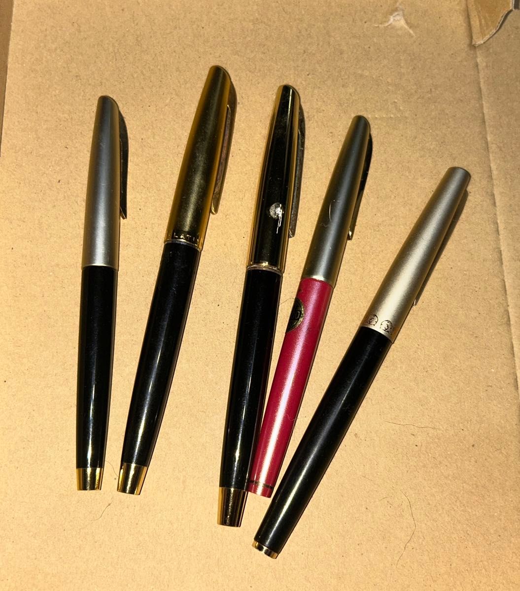 セーラー パイロット プラチナ 万年筆 14K 18K 5本セット 万年筆 ペン先なし ジャンク 部品取り 筆記用具 PLATINUM PILOT