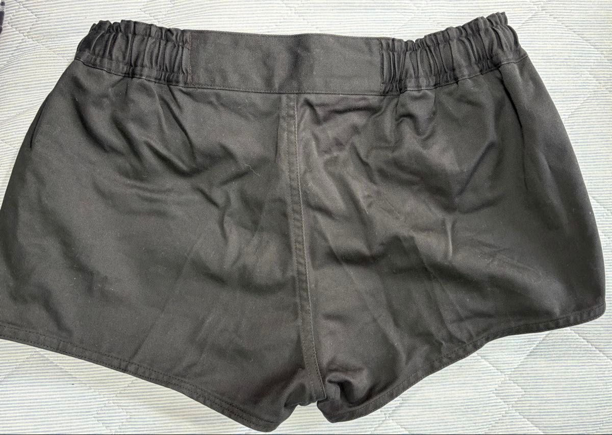 【値下げ!】 ラグビーパンツ イングランド型 L 黒 前開き 【超希少】 MIZUNO ラグビーパンツ ベルトレス イングランドタイプ 前開き