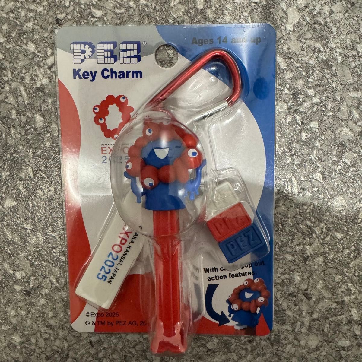 万博 ミャクミャク PEZ ペッツ カラビナ キーホルダー 赤 青 セット 限定 大阪 関西 万博 EXPO2025 ミャクミャク ペッツ PEZ キーチャーム