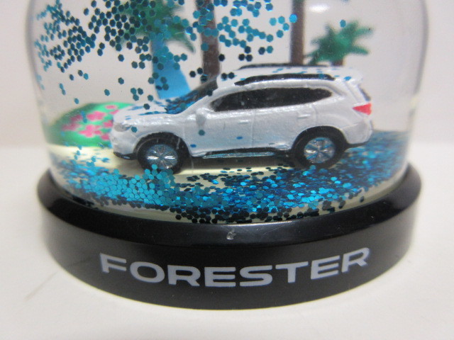 *SUBARU Subaru * snow dome Forester FORESTER * white * blue Capsule * new goods * unused *