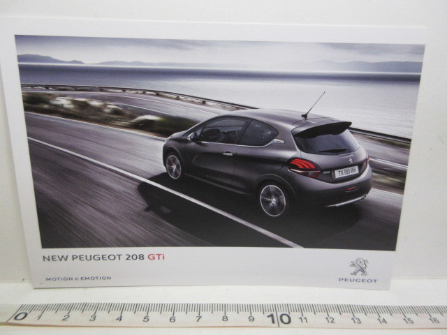 *PEUGEOT Peugeot *208 GTi открытка * новый товар * не использовался товар * определенная форма mail стоимость доставки 84 иен *