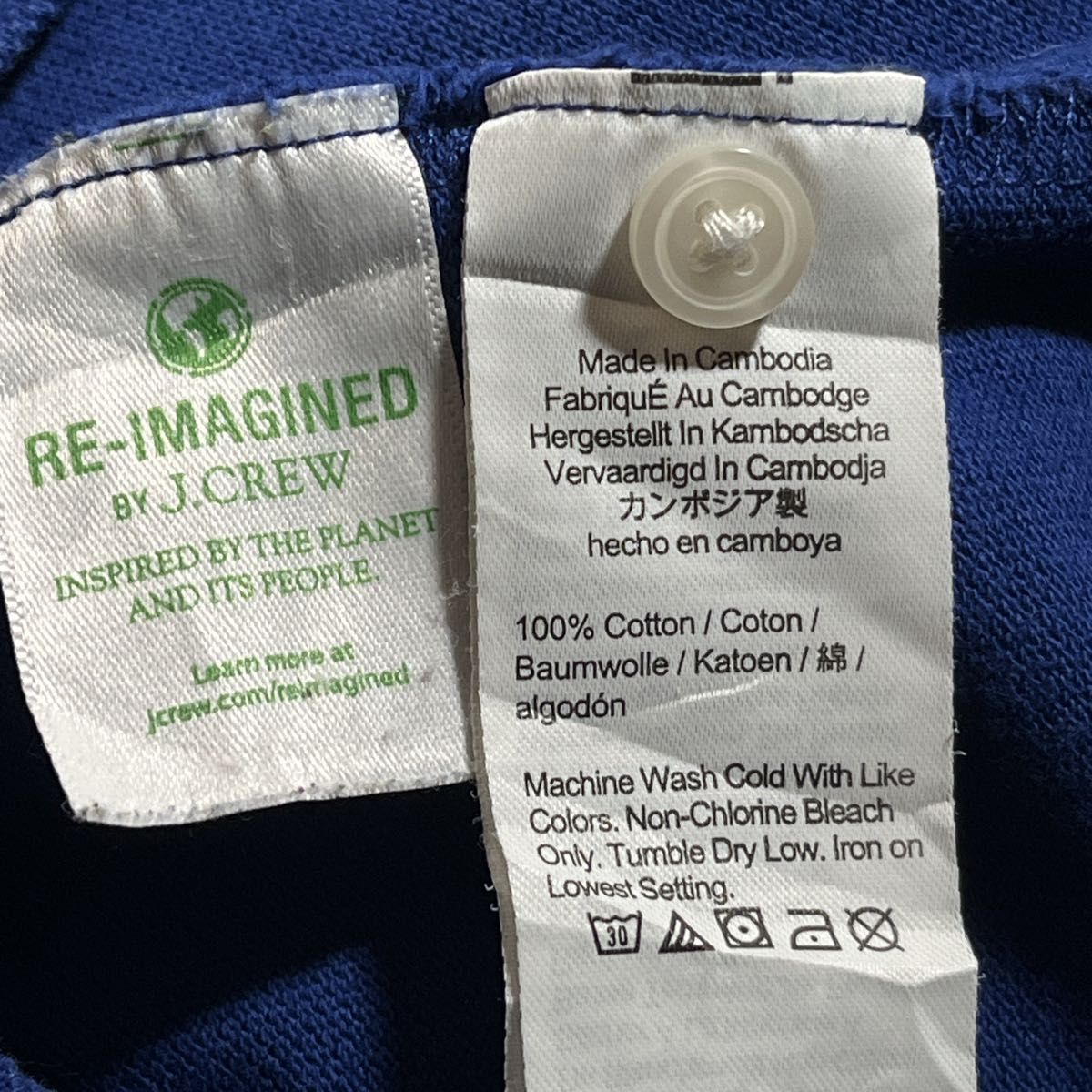 J.CREW ポロシャツ 巨人タグ 良品】J CREW|ジェイクルー,巨人タグ,無地,半袖ポロシャツ