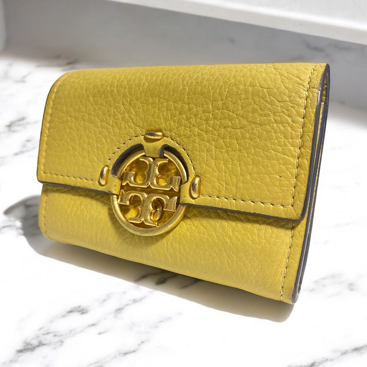 TORY BURCH(トリーバーチ)ミニ財布 コンパクトウォレット トリーバーチ TORY BURCH ミラー ミニウォレット 三つ折り 財布