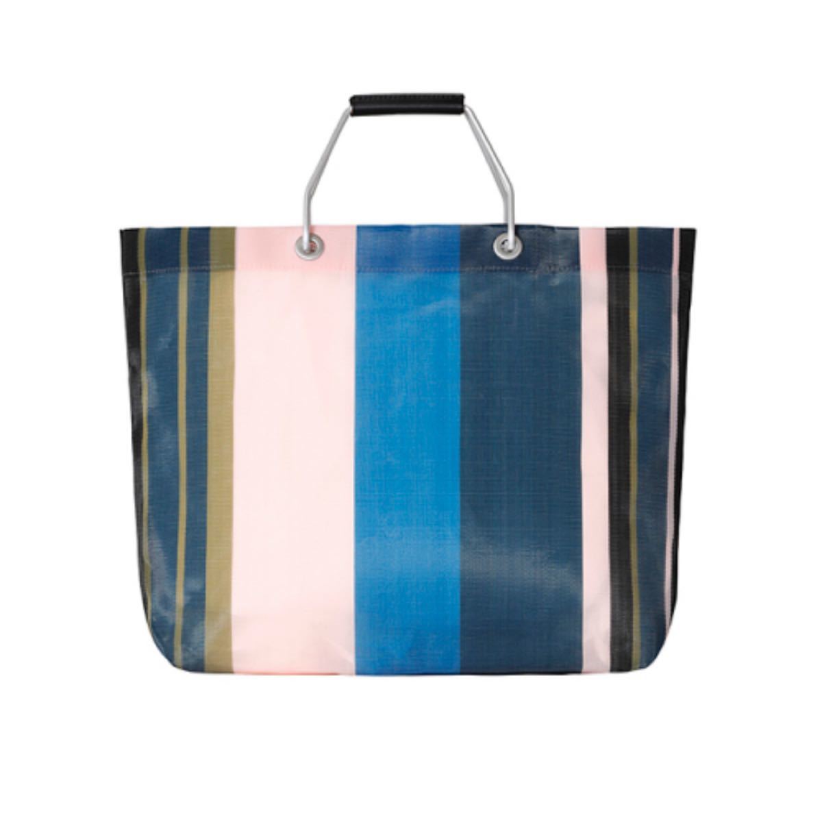 新品未使 MARNI マルニ ストライプバッグ 新色 ナイトブルー 新品未使 MARNI マルニ ストライプバッグ 新色 ナイトブルー