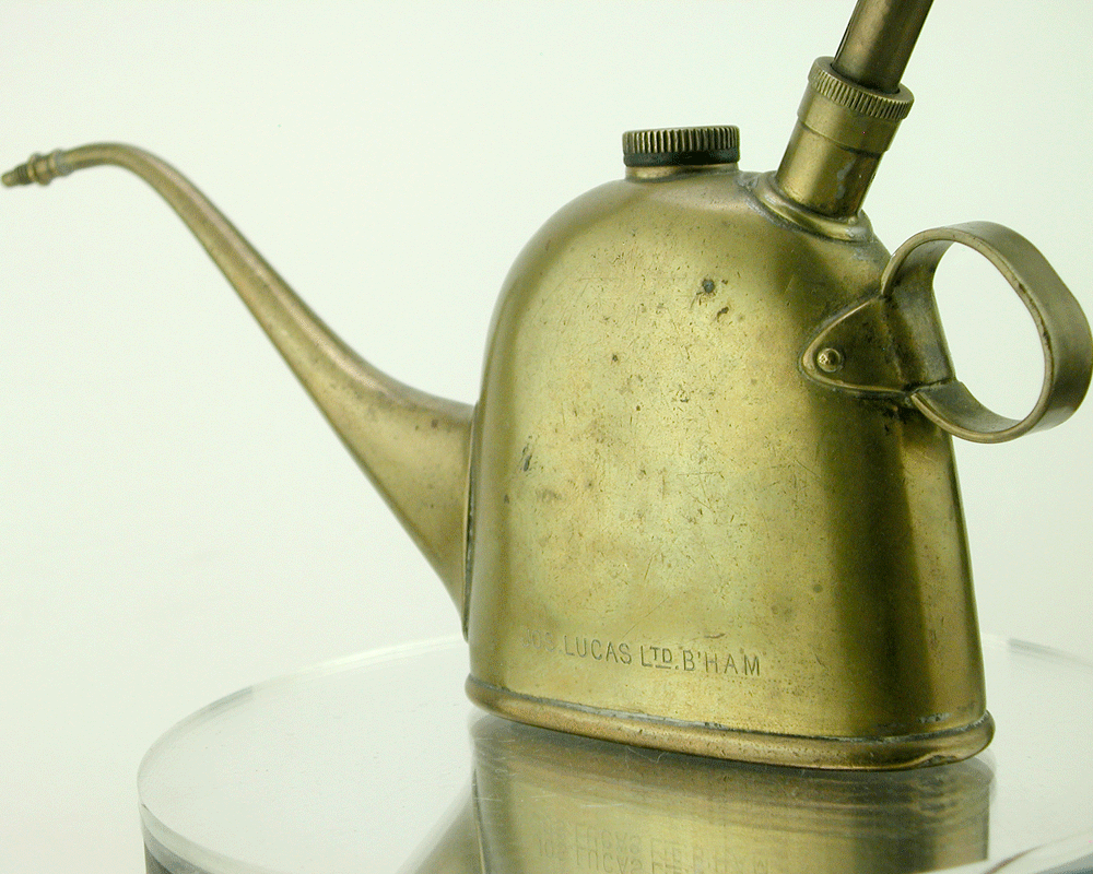 * beautiful * rare *1920S*Lucas( Lucas )*OILER* brass made * pump up *No40* beautiful goods *USD