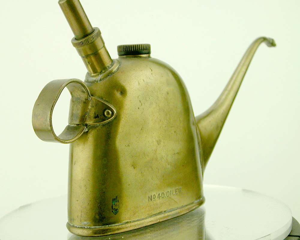 * beautiful * rare *1920S*Lucas( Lucas )*OILER* brass made * pump up *No40* beautiful goods *USD