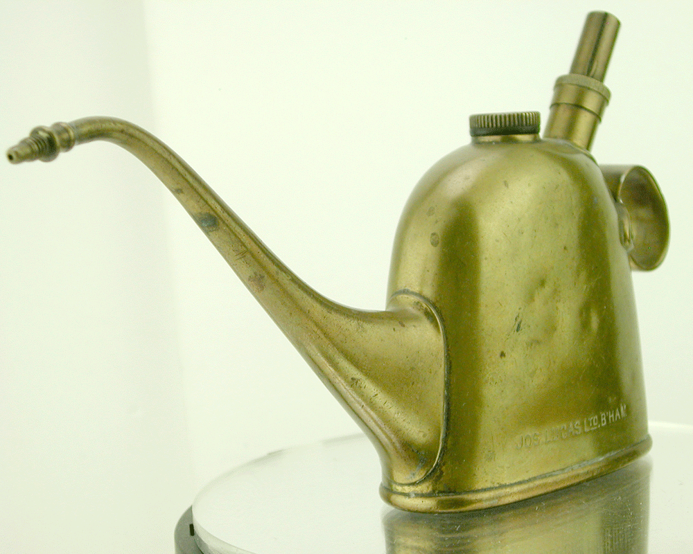 * beautiful * rare *1920S*Lucas( Lucas )*OILER* brass made * pump up *No40* beautiful goods *USD