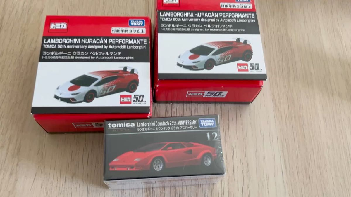 3個セット トミカ ランボルギーニ カウンタック ミニカー