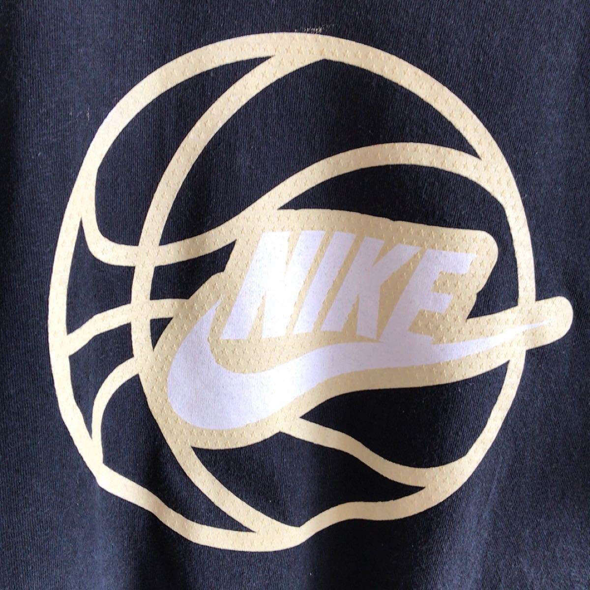 NIKE/ナイキ Tシャツ ボール柄プリント 黒 Lサイズ