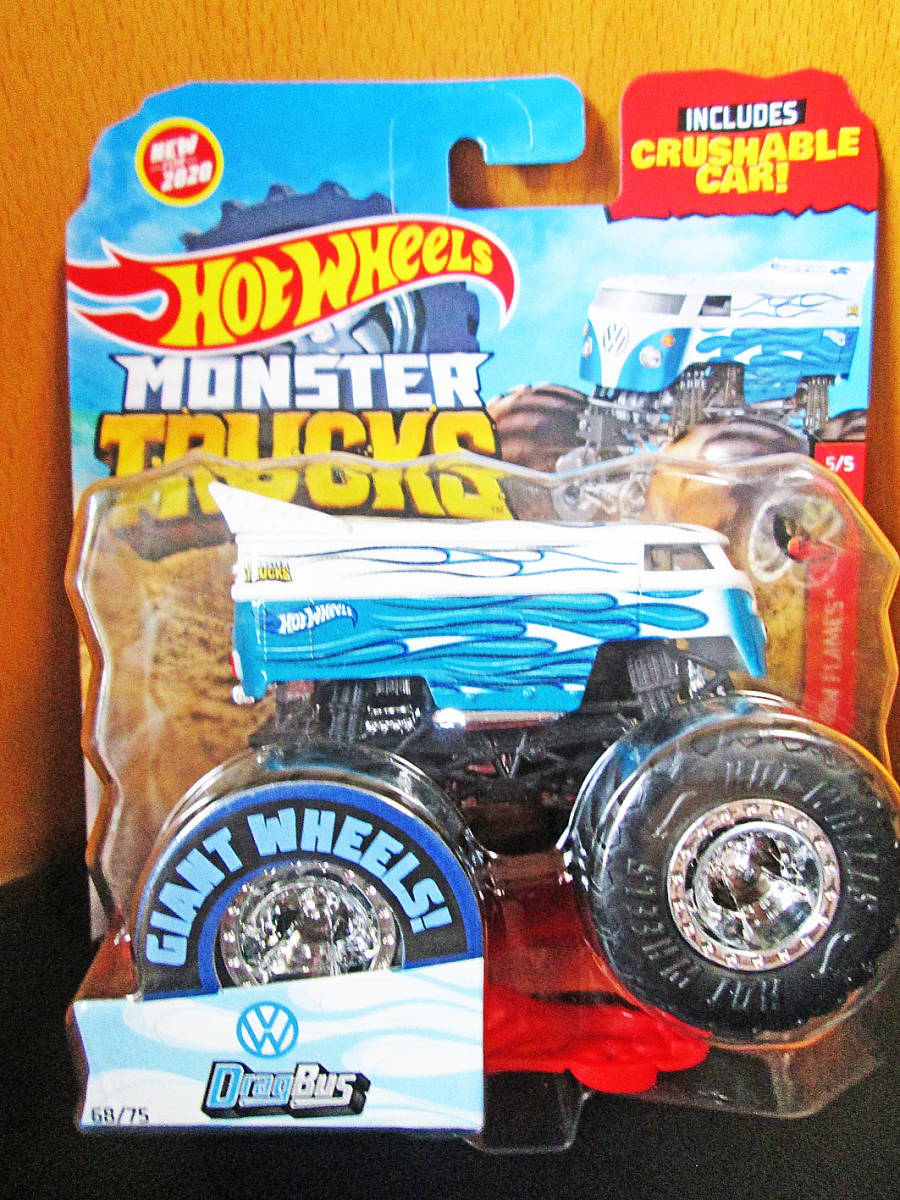 ★初版★大人気★レア★入手困難★MONSTER JAM TRUCKS【VW DRAG BUS】モンスター/フォルクスワーゲン/4WD/オフロード/フレイムス/ピンスト_画像10