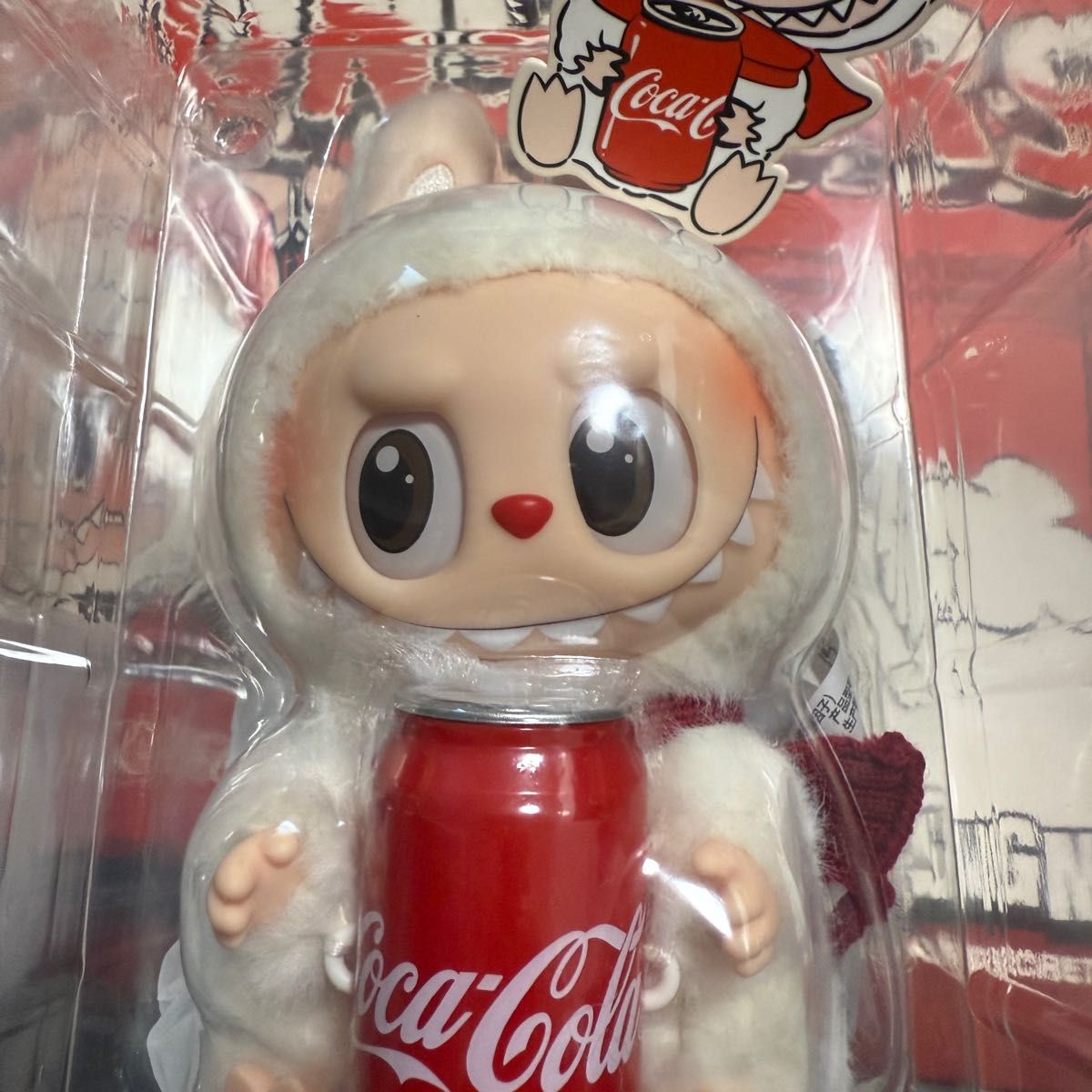 【POP MART】Labubu×コカ・コーラ コラボ 缶/瓶2体セット POPMART THE MONSTERS コカ・コーラ シリーズ ぬいぐるみ 瓶&缶