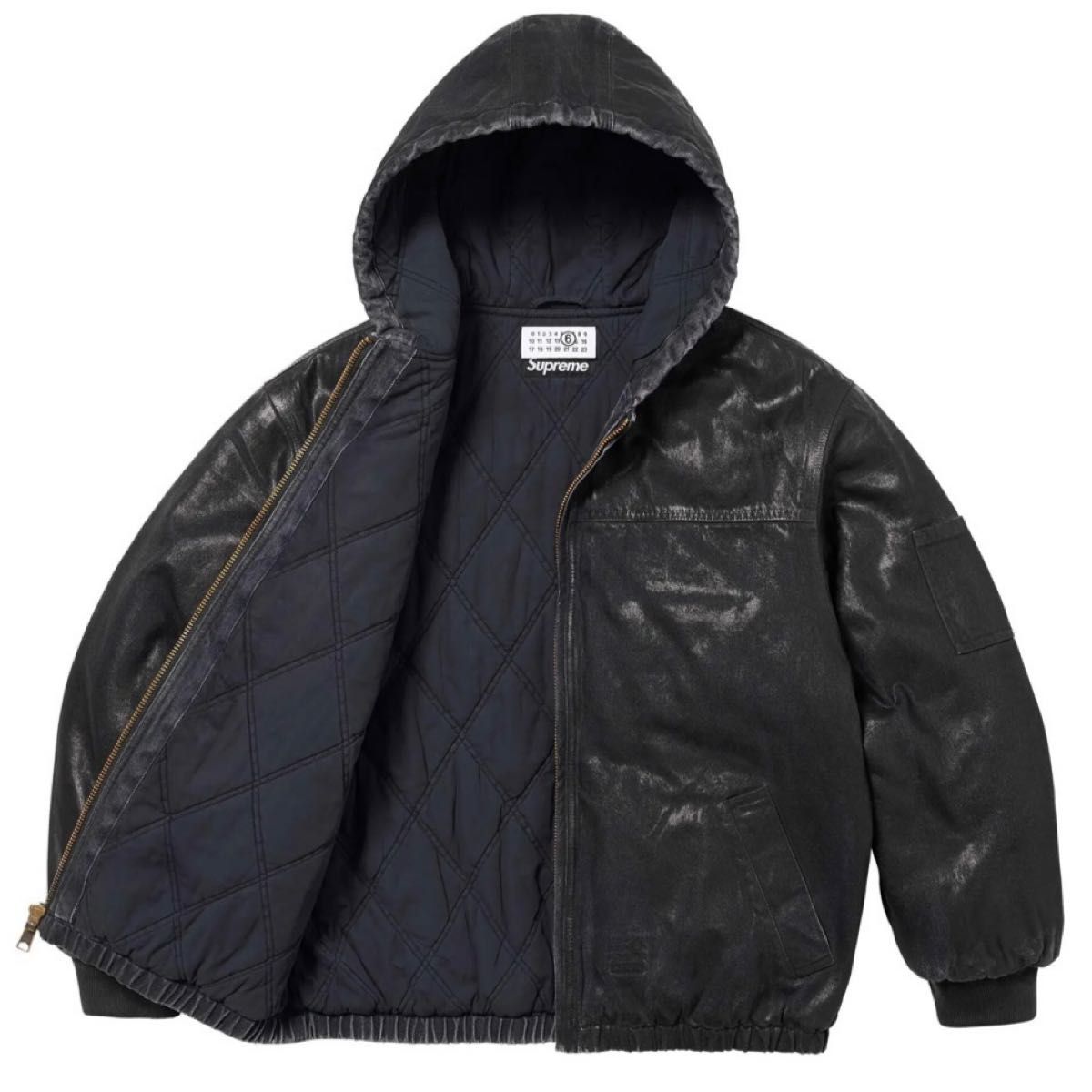関税送料無料【MM6 Maison Margiela】JACKET Supreme MM6 Maison Margiela Foil Hooded Work Jacket