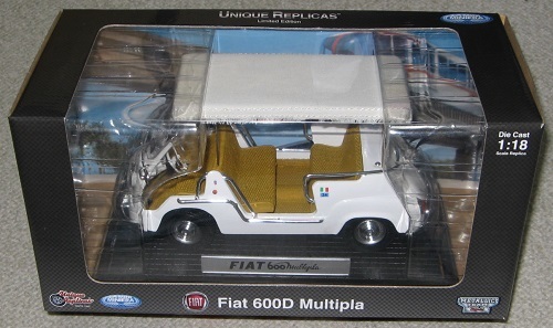 MINIMINIERA　1/18　フィアット・600 ムルティプラ タクシー イタリア トリノ　white　1961_画像3