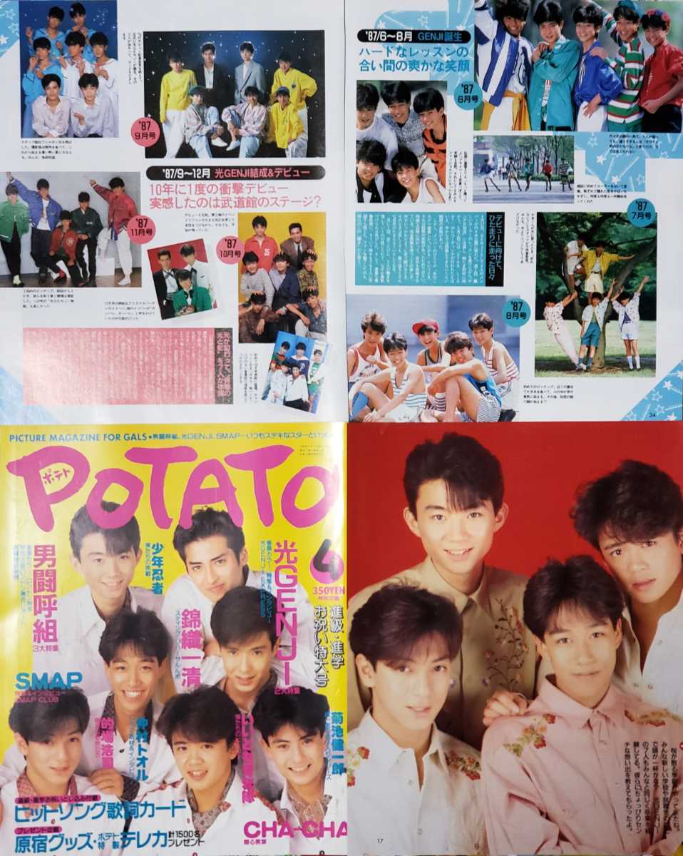 ヤフオク 光genji アイドル雑誌 Potato中心 切り抜き 170